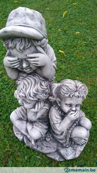 Hoor niets, zie niets en zeg niets in Stone Pat, Tuin en Terras, Ophalen, Nieuw, Steen, Mensenbeeld