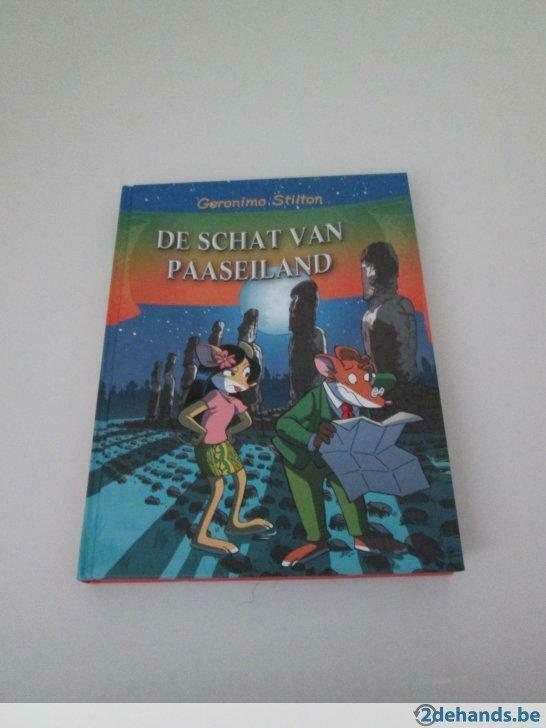 Boek van Geronimo Stilton "De Schat van Paaseiland", Ophalen of Verzenden, Gelezen