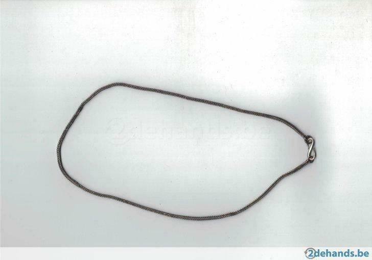 Bijou-Collier (de cou) en argent (0050), Enlèvement ou Envoi, Utilisé, Argent, Argent