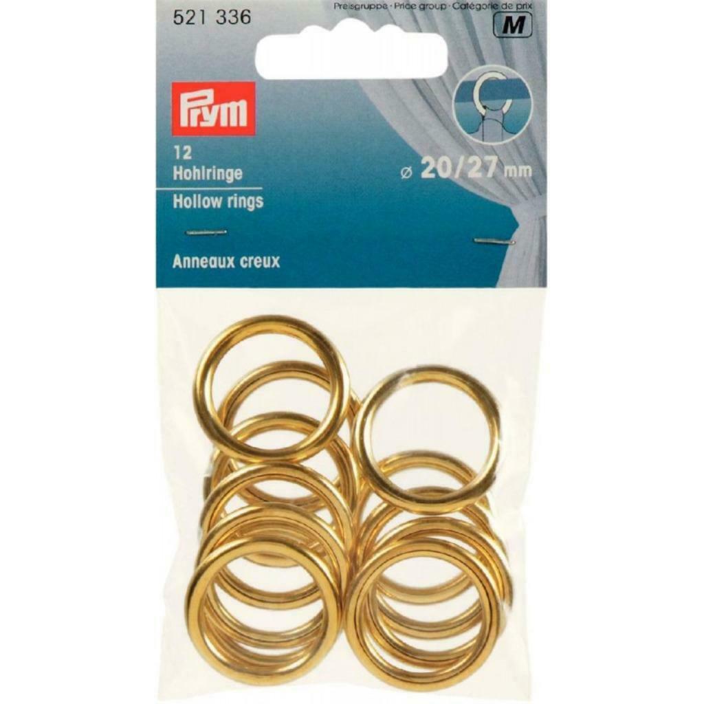 12 anneaux creux en laiton 20 / 27 mm Prym 521336, Enlèvement ou Envoi, Neuf