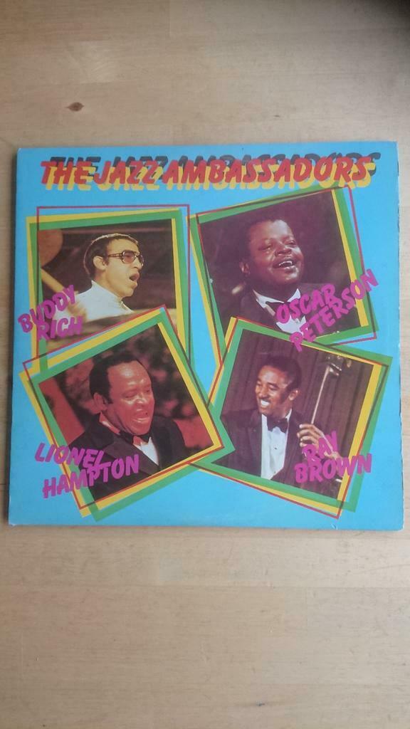 Ambassadeurs du jazz 2LP Buddy Rich, Oscar Peterson, Lionel, Enlèvement ou Envoi, Comme neuf, Jazz
