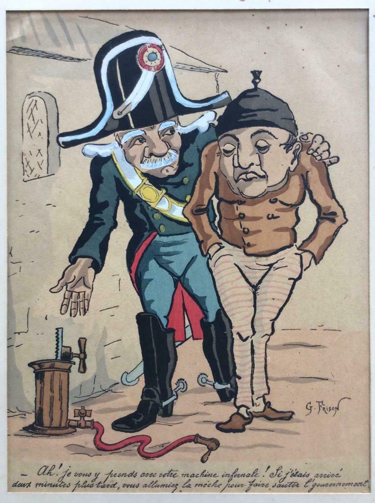 litho Gustave Frison (rond 1880), Antiquités & Art, Enlèvement ou Envoi