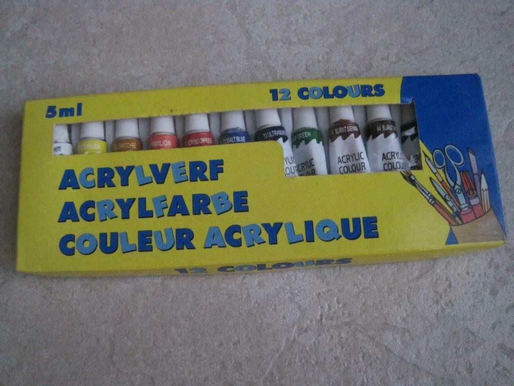 jeu éducatif et créatif lot peintures acryliques - utilisées, Hobby & Loisirs créatifs, Peinture, Enlèvement, Utilisé, Peinture acrylique