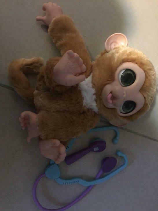 FurReal Zandi Het Zieke Aapje, Ophalen of Verzenden, Gebruikt