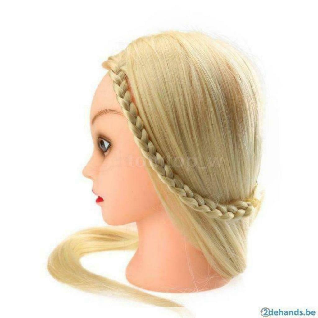 Oefenhoofd / Kappershoofd / Trainingshoofd. 72cm. Lang Haar, Handtassen en Accessoires, Uiterlijk | Haarverzorging, Nieuw, Ophalen of Verzenden