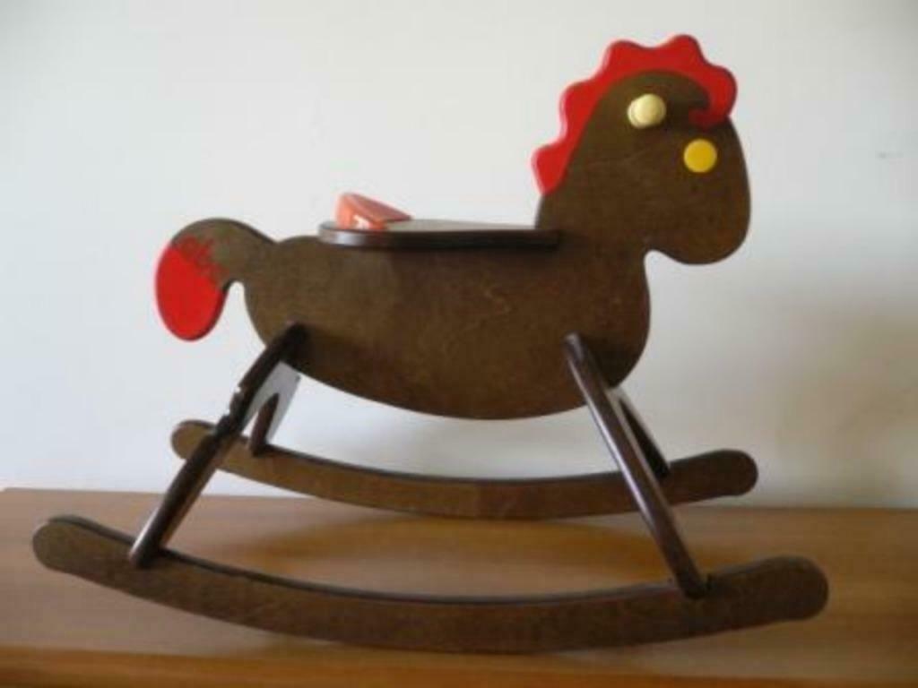 Cheval à bascule en bois Italtrike, Enlèvement, Comme neuf, Jouet à Rouler ou à Bascule
