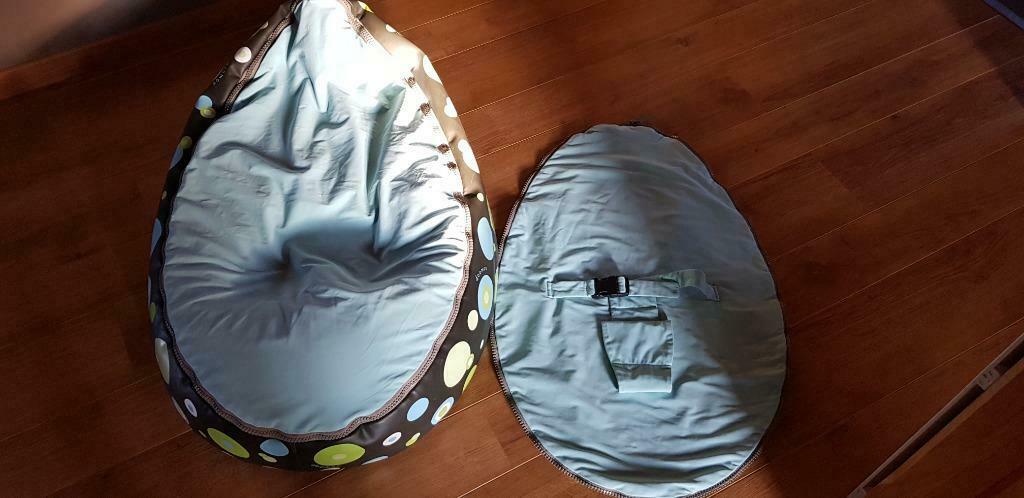 Doomoo seat zitkussen, Ophalen of Verzenden, Gebruikt, Blauw, Zitzak