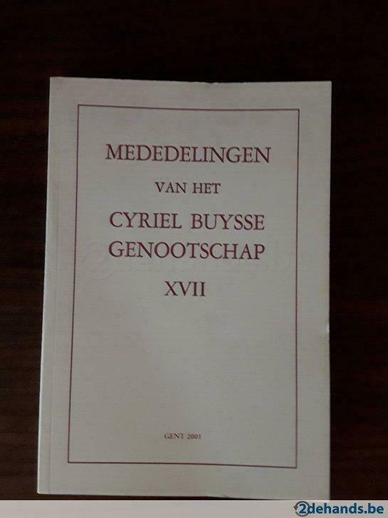 Mededelingen van het Cyriel Buysse Genootschap XVII, Boeken, Ophalen of Verzenden, Nieuw, Overige typen