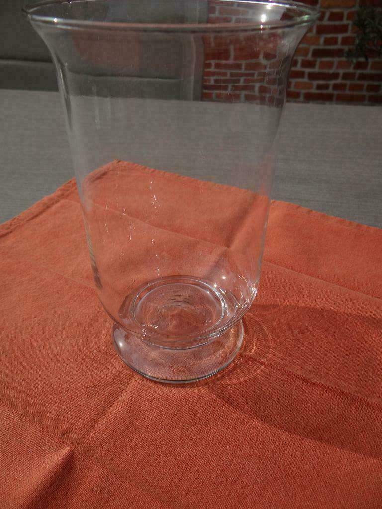 Vase en verre, Enlèvement ou Envoi, Comme neuf, Verre, Moins de 50 cm
