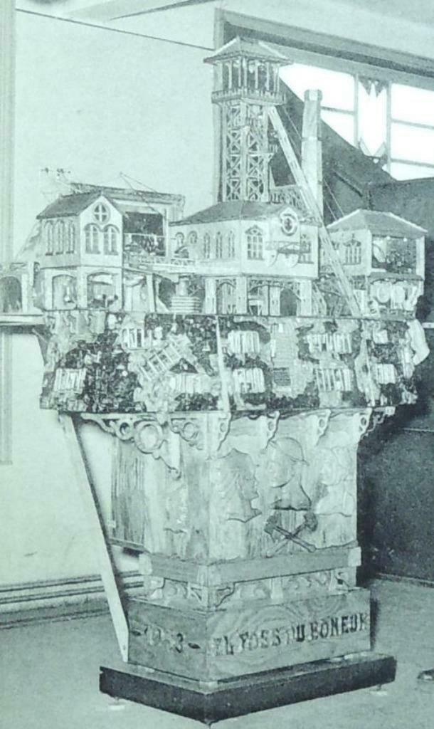 Carte Postale Charbonnage Miniature d' A. Carlier de Baudour, Enlèvement ou Envoi, Non affranchie, Hainaut