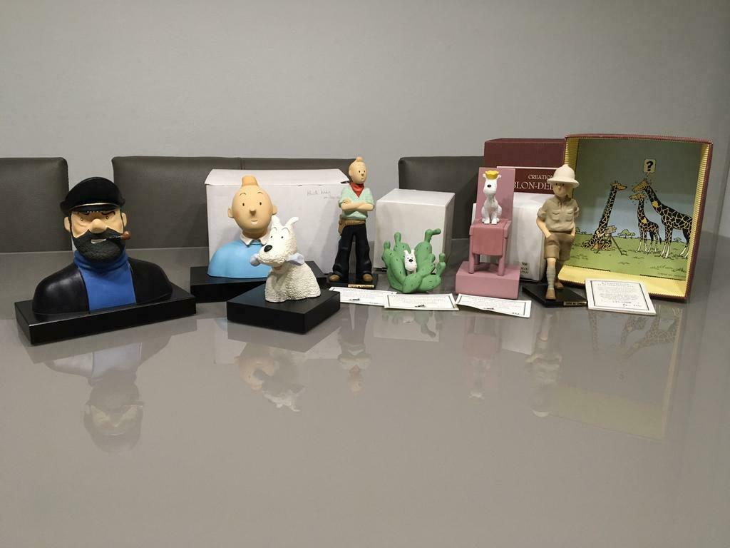 Beelden Kuifje Leblon zeldzaam, Verzamelen, Stripfiguren, Ophalen of Verzenden, Kuifje, Nieuw, Beeldje of Figuurtje