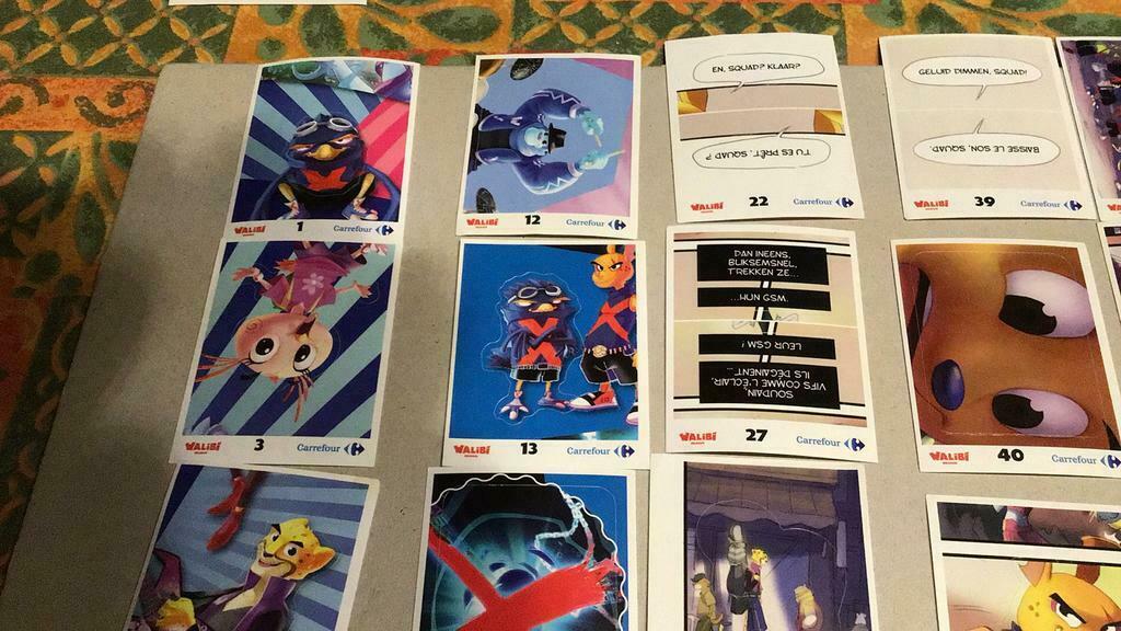 Walibi the battle game stickers (x5d), Verzamelen, Supermarktacties, Overige supermarkten, Ophalen of Verzenden