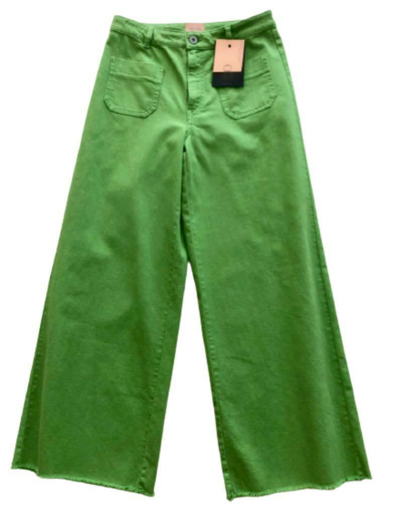 Ottod' Ame lange broek - 27 - Nieuw, Kleding | Dames, Broeken en Pantalons, Nieuw, Maat 36 (S), Groen, Lang, Verzenden