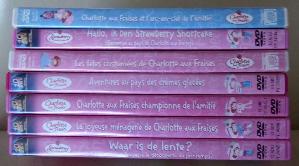 Lot 7 DVD Charlotte aux Fraises - fr/en/nl - envoi gratuit, Enlèvement ou Envoi, Dessin animé