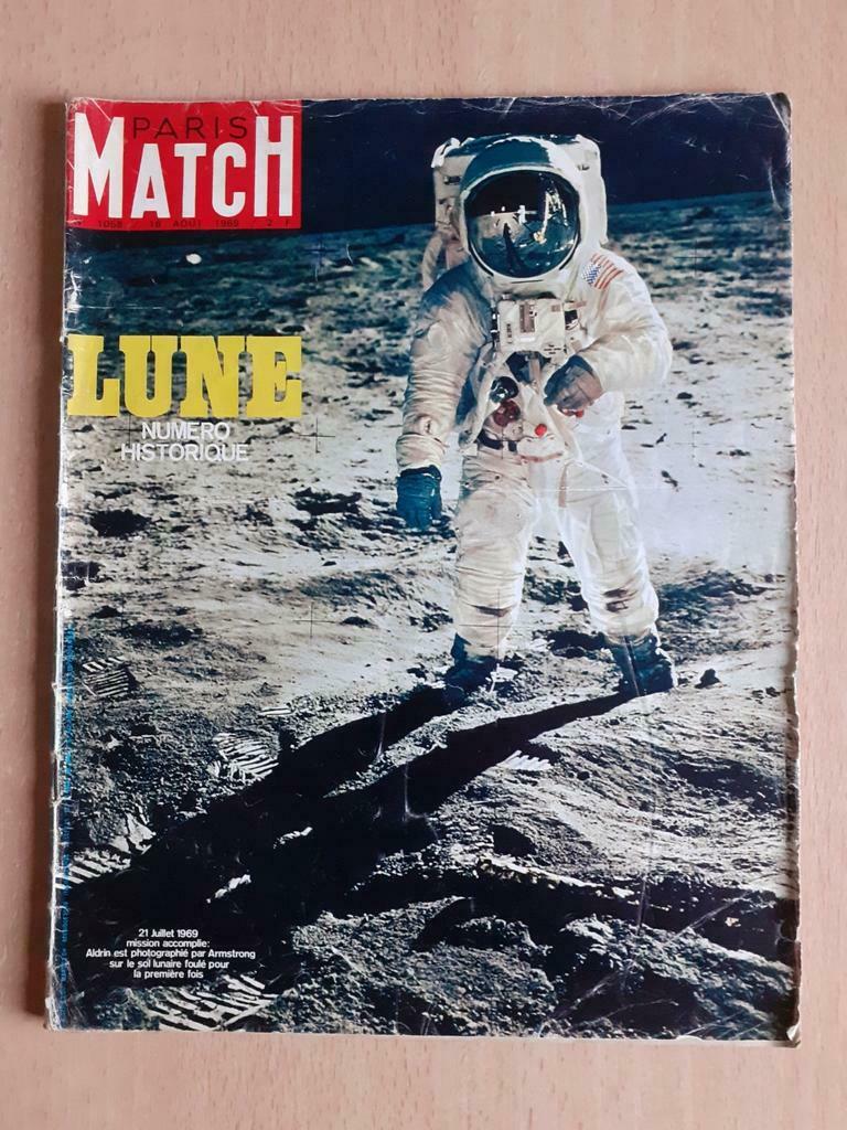 Édition spéciale Paris Match premiers pas sur la lune, Livres, Enlèvement ou Envoi, Utilisé