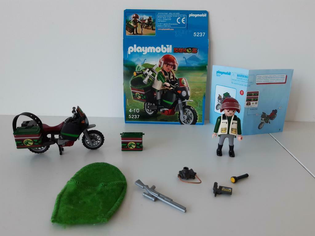 playmobil 5237: wetenschapper met moto, Kinderen en Baby's, Speelgoed | Playmobil, Ophalen of Verzenden, Gebruikt