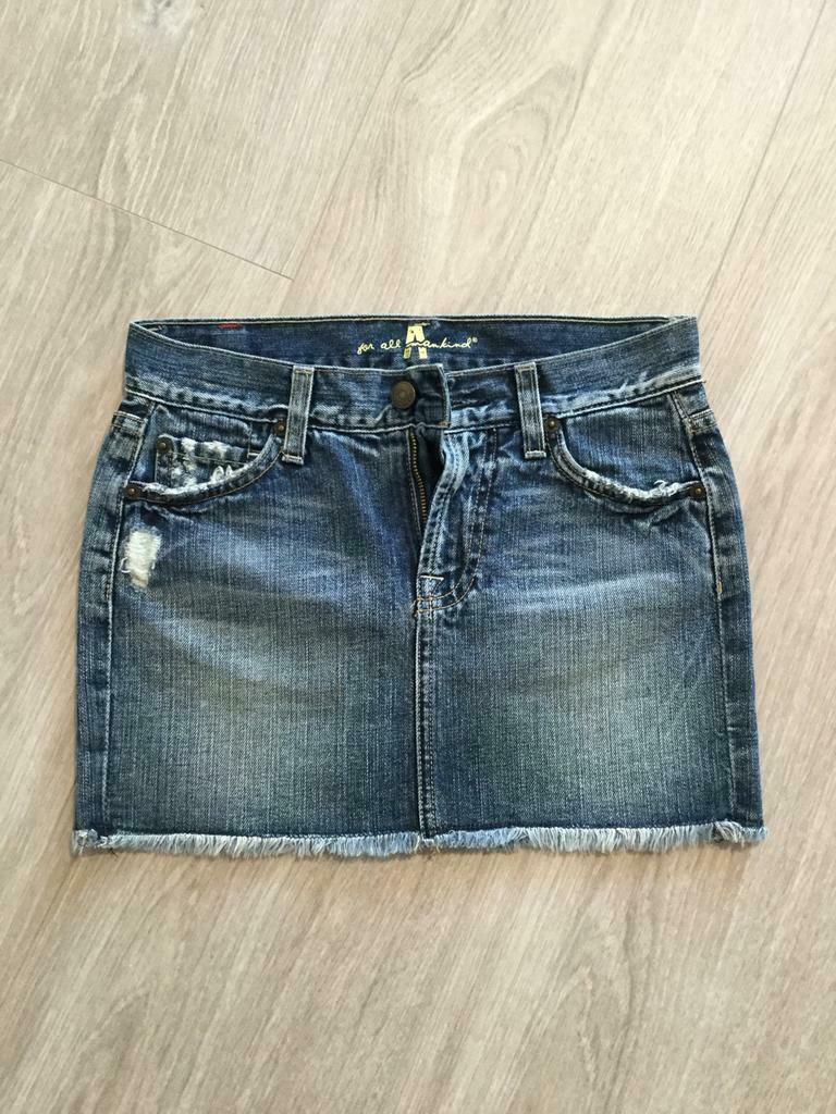 For all mankind, jeans mini rokje, maat 24, Kleding | Dames, Rokken, Ophalen, Zo goed als nieuw