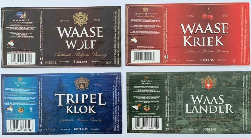 Bieretiket Serie Boelens Brouwerij Boelens (2b4), Ophalen of Verzenden, Gebruikt, Overige typen, Overige merken