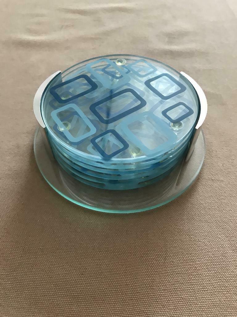 Glazen onderleggers 6 stuks, Huis en Inrichting, Ophalen of Verzenden