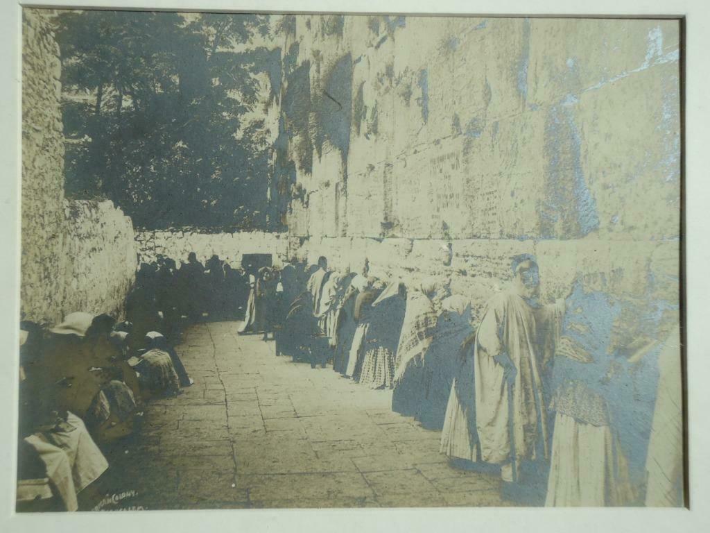 Félix Bonfils photo ancienne Jérusalem Mur des Lamentations, Antiquités & Art, Enlèvement ou Envoi