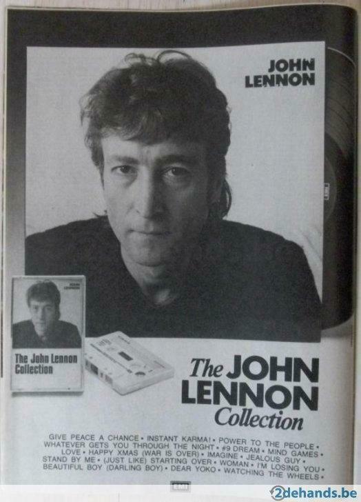 advertentie John Lennon LP The John Lennon Collection, Gebruikt