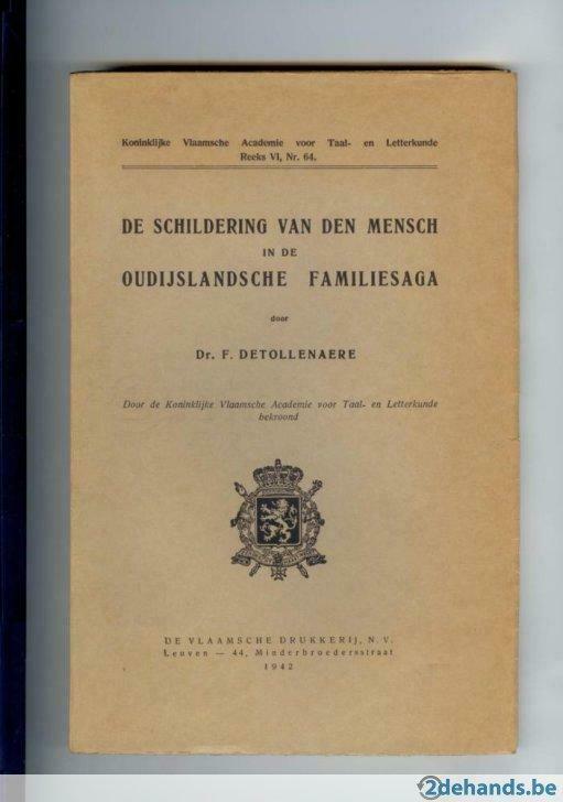 de schildering van den mensch in de oudijslandse familiesaga, Utilisé