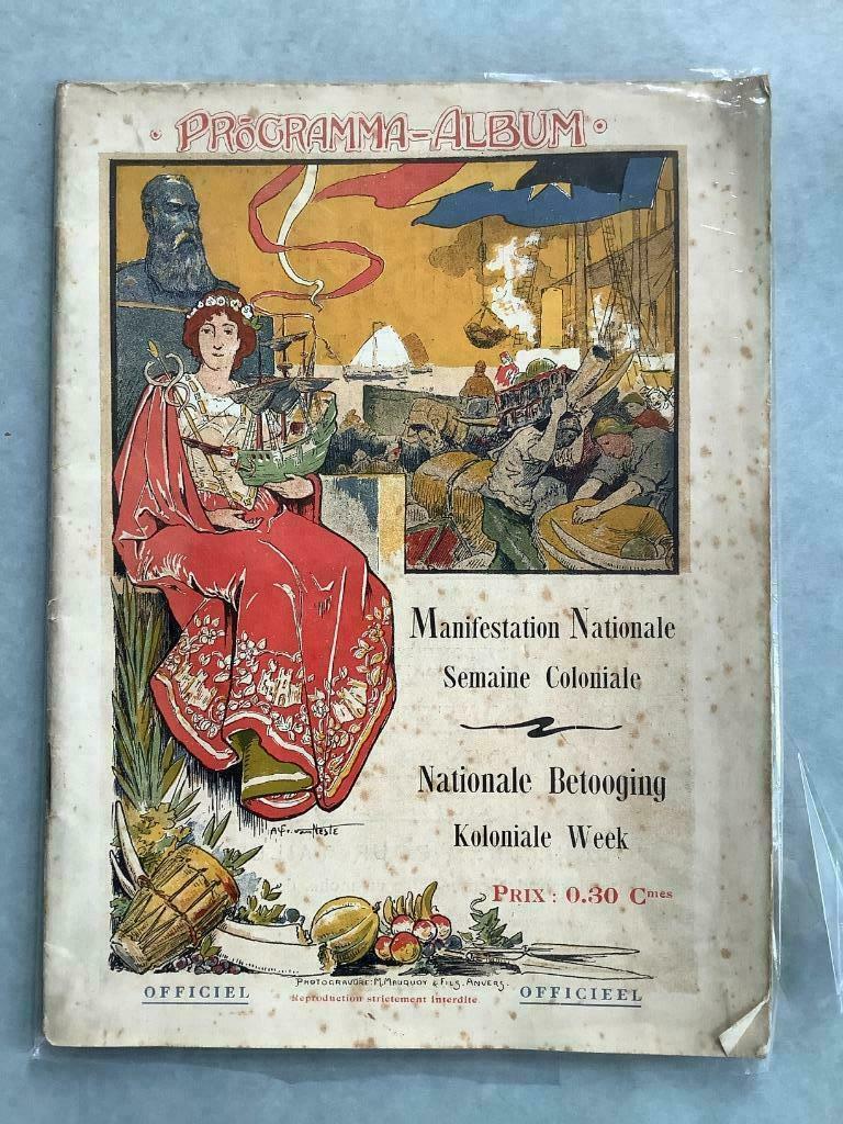 Manifestation Nationale Semaine Coloniale Programma 1909, Livres, Enlèvement ou Envoi