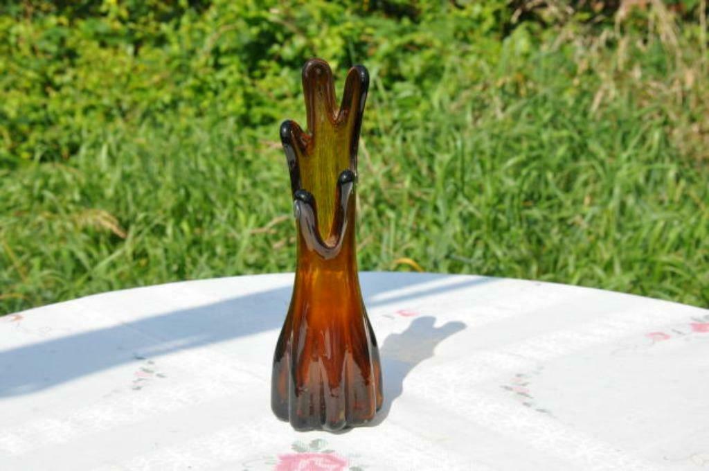 §  vase brun verre épais, Antiquités & Art, Antiquités | Vases, Enlèvement ou Envoi