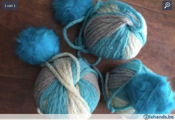 wol voor muts met pompon (3bollen) merinogaren, Enlèvement ou Envoi, Neuf, Tricot