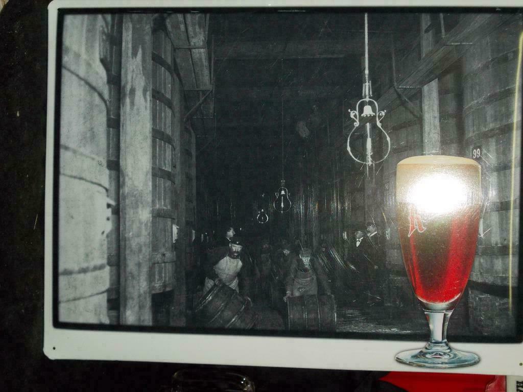 Beersign.Blikken Reclame.Rodenbach.Roeselare, Enlèvement ou Envoi, Comme neuf, Panneau publicitaire
