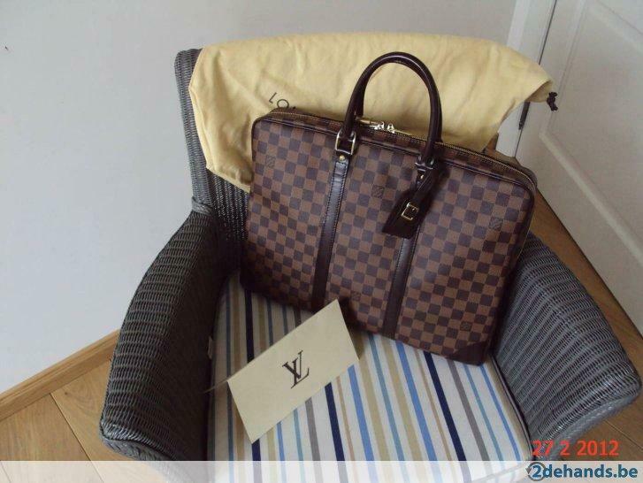 louis vuitton porte-documents voyage damier, Handtassen en Accessoires, Koffers, Verzenden, Zo goed als nieuw