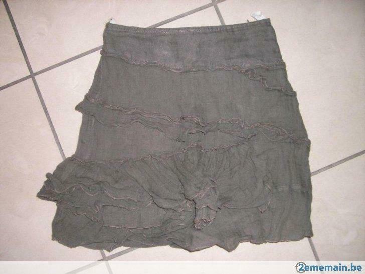 jupe kaki pauline b., 6 ans, en excellent etat, Kinderen en Baby's, Kinderkleding | Maat 104, Gebruikt, Meisje, Jurk of Rok