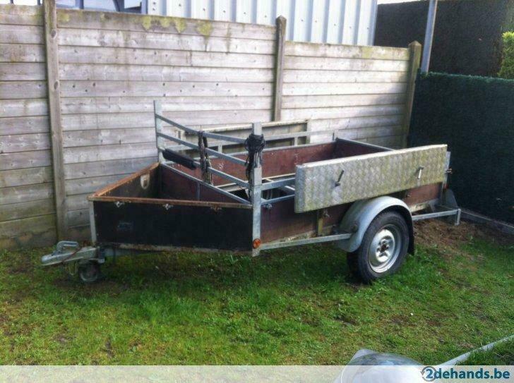 aanhangwagen remorque met bache en oprijplaten, Auto diversen, Aanhangers en Bagagewagens, Ophalen