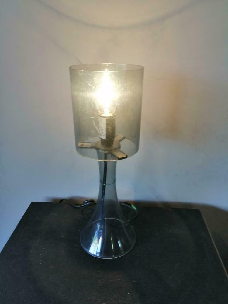 Pop-Art grijze lamp 1980's, Huis en Inrichting, Ophalen of Verzenden