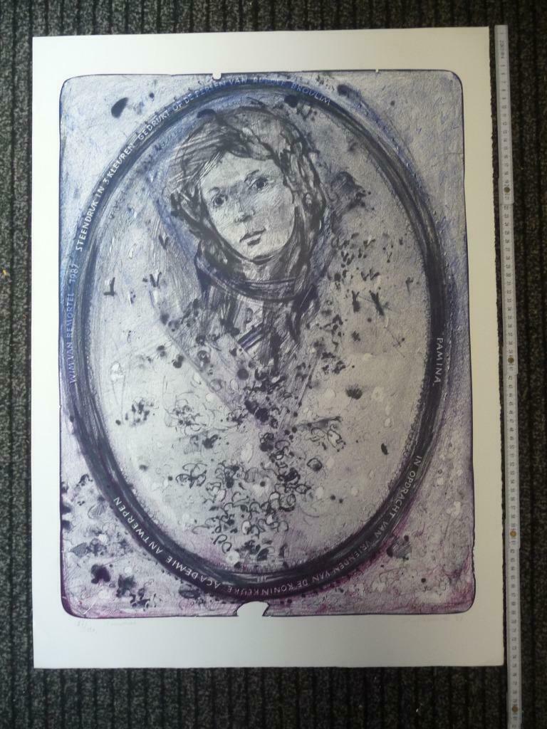 WIM VAN REMORTEL - MOOIE LITHO - ORIGINEEL GESIGNEERD, Antiek en Kunst, Ophalen of Verzenden
