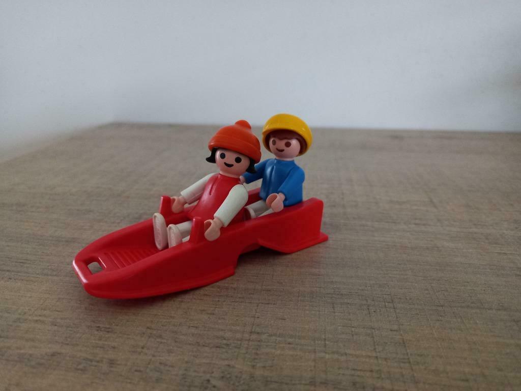 Playmobil kindjes sneeuwpret winter slee, Ophalen of Verzenden, Gebruikt, Complete set