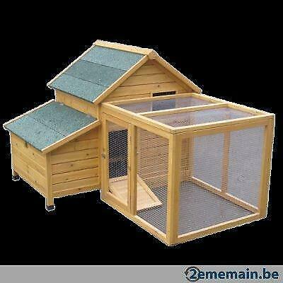 Poulailler avec enclos arc poule enclos poule lapin NEUF, Envoi, Neuf