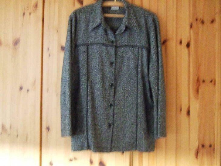 grijs wollen vintage vestje in tweed stof, Kleding | Dames, Ophalen, Gedragen, Maat 46/48 (XL) of groter, Grijs