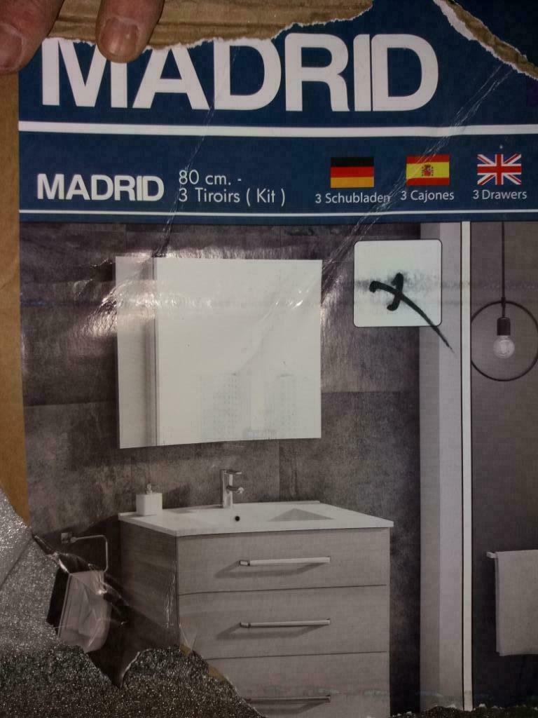 Miroir SDB épais neuf 80 cm de large, Enlèvement, Neuf