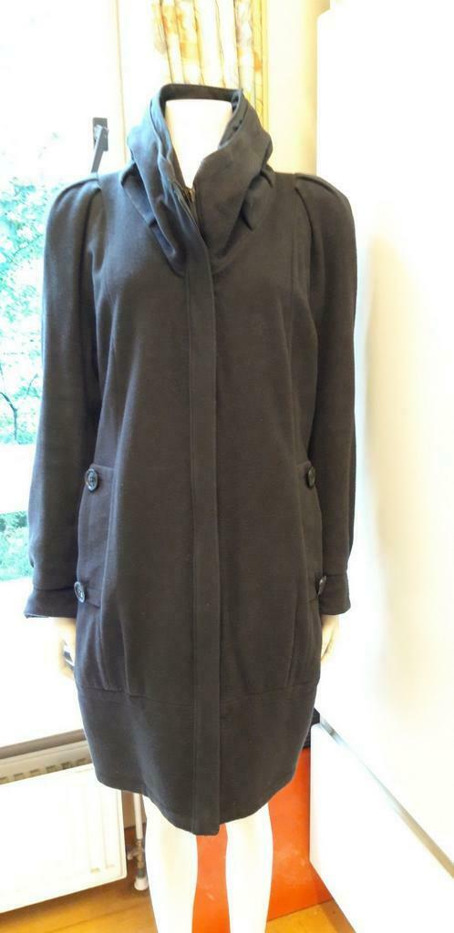 Wollen jas merk CREENSTONE, antraciet grijs T 42,, Kleding | Dames, Jassen | Winter, Maat 42/44 (L), Ophalen of Verzenden, Zo goed als nieuw