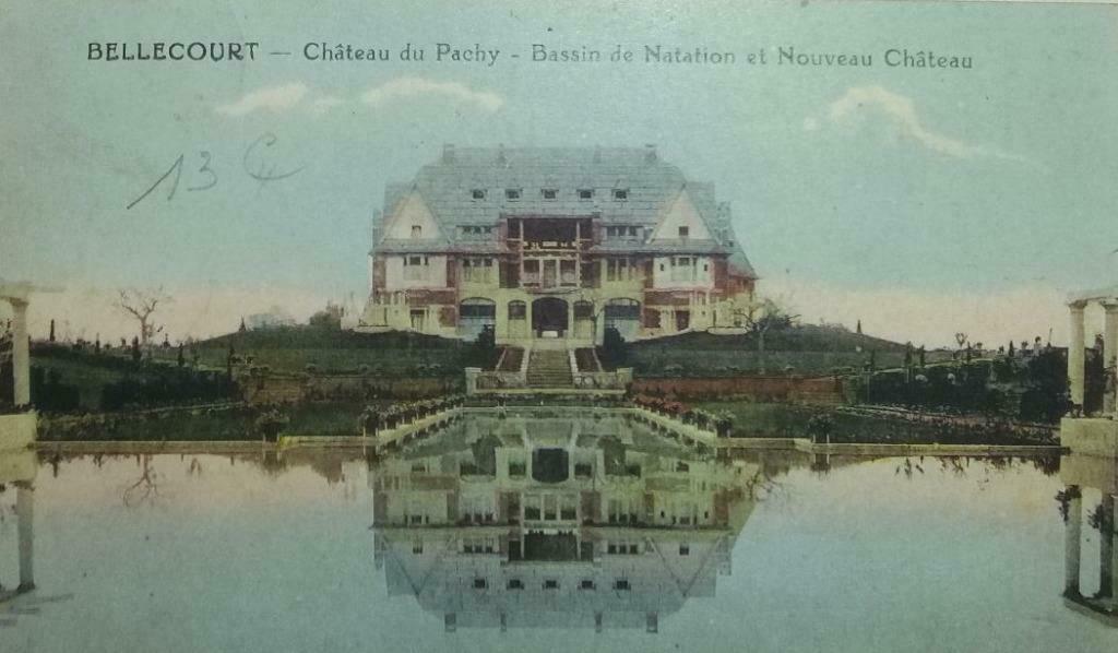 Carte Postale Bellecourt Château du Pachy Bassin de Natation, Enlèvement ou Envoi, 1920 à 1940, Affranchie, Hainaut