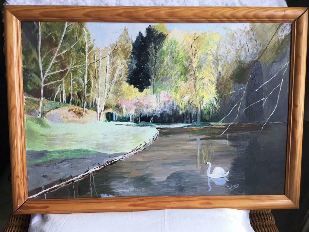 Schilderij op doek 60x40, Antiek en Kunst