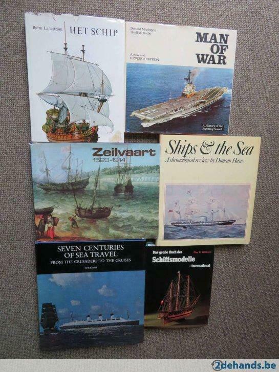 lot boeken scheepvaart, Ophalen of Verzenden, Gelezen
