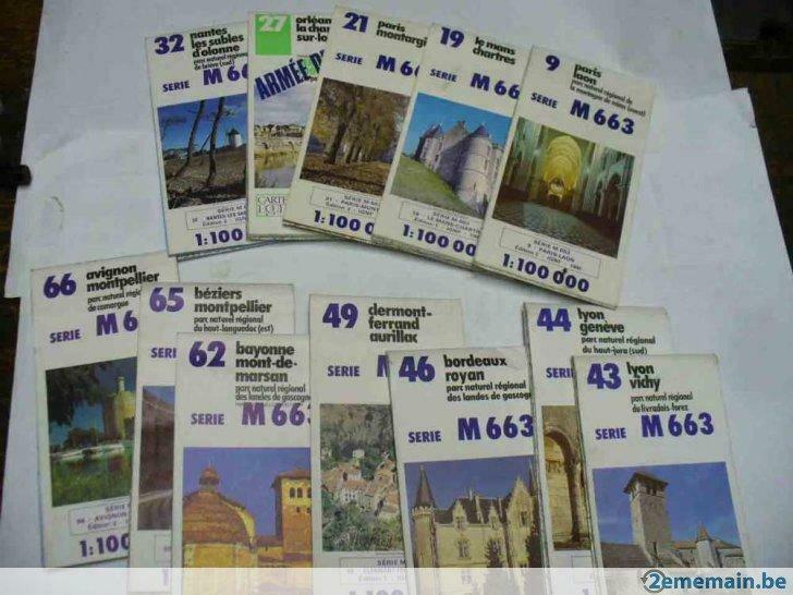 cartes régions de France 12 pc en très bon état, Enlèvement ou Envoi, Utilisé