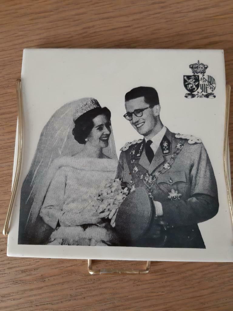 Tuile Mariage du Roi Baudouin et de la Reine Fabiola, Collections, Enlèvement ou Envoi, Utilisé, Autres types
