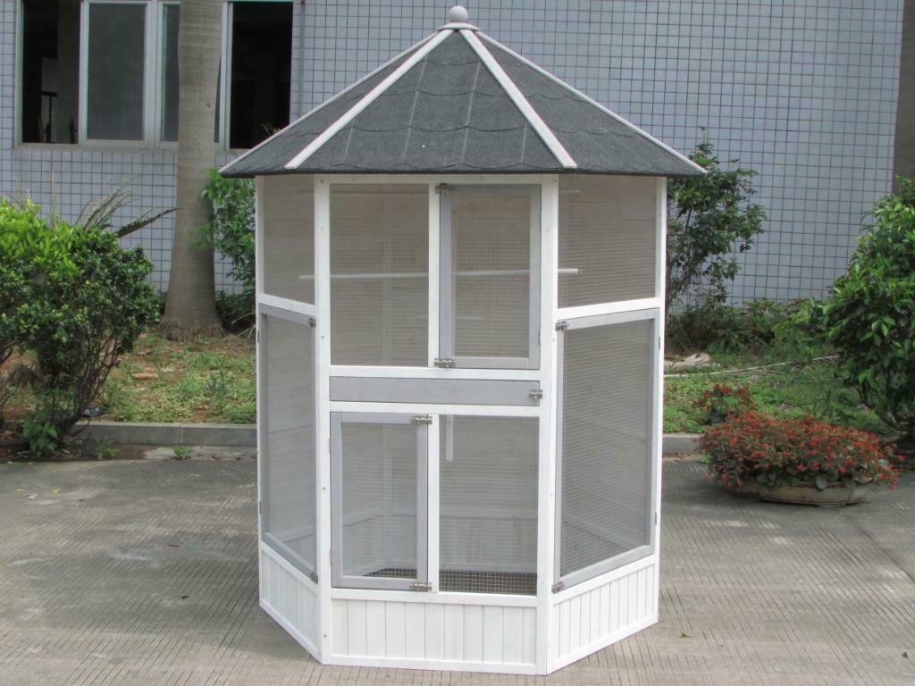 Voliere hexagonale voliere bois voliere jardin perruche NEUF, Dieren en Toebehoren, Vogels | Hokken en Kooien, Nieuw, Volière