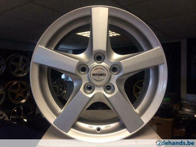 NIEUWE 16 inch 5x110 Enzo aluminium sportvelgenset, Autos : Pièces & Accessoires, Neuf, Enlèvement ou Envoi, 16 pouces, Pneus été