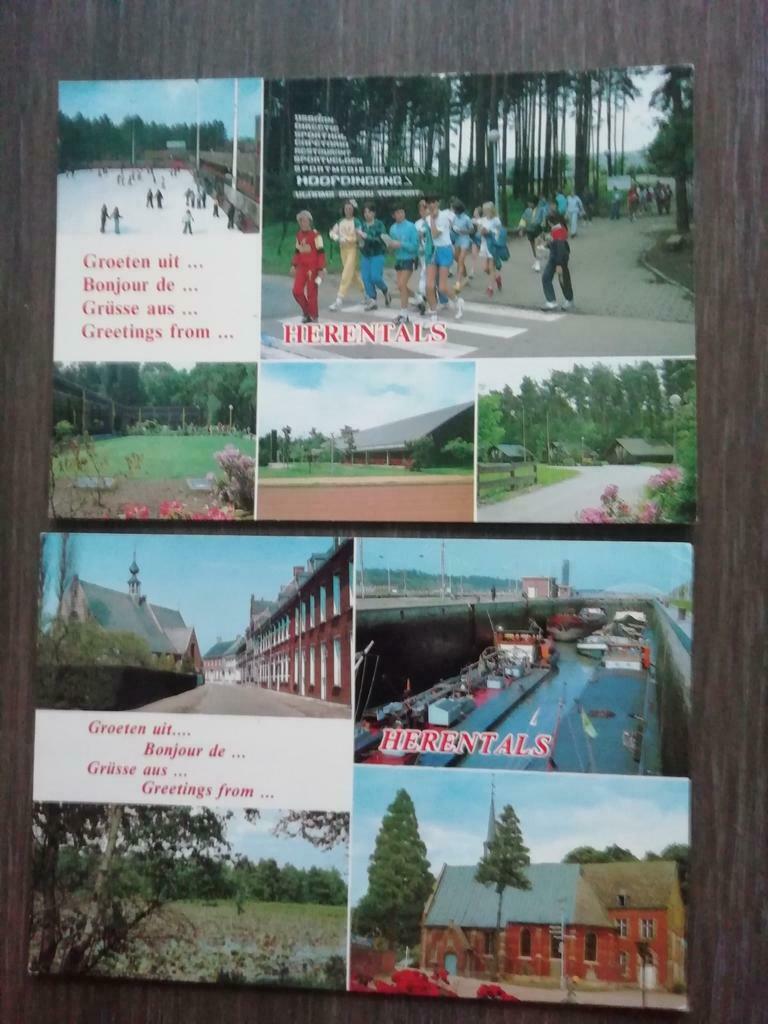 4 Postkaarten Groeten uit Herentals, Verzamelen, Ophalen of Verzenden