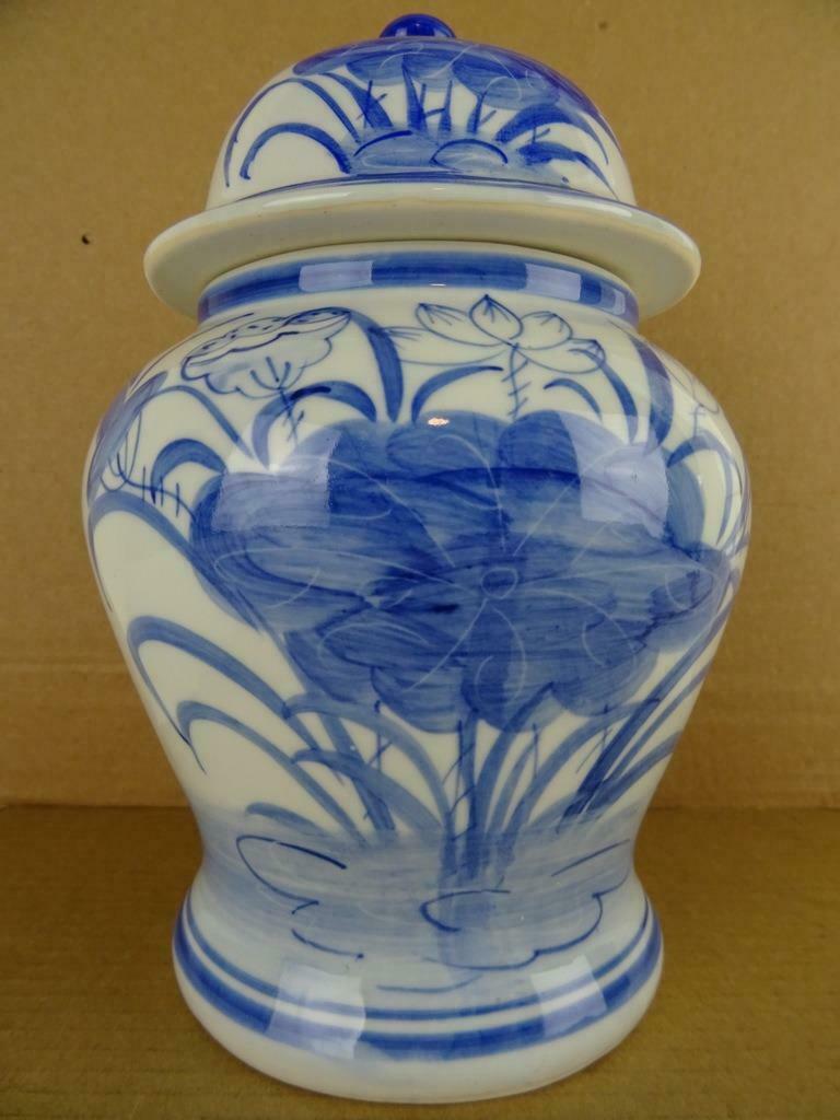 Vase vintage vase à couvercle vase boule vase chinois 1950, Antiquités & Art, Enlèvement ou Envoi