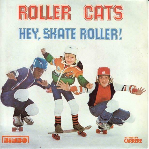 vinyl 45 t - roller cats : hey, skate roller ! (1977), Ophalen of Verzenden, Overige formaten